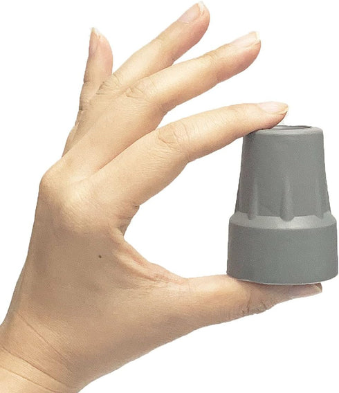 Crutch Tips, Replacement Medical Drive Cane Tips, 7/8 Inch, Gray, 2 Pcs...