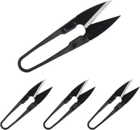 4Pcs 4 Inch Bonsai Pruning Scissors, Bud And Leaves Trimmer Yarn Thread Cutter Snips Trimming Supplies, Gardening Clippers Flower, thread snips, U...