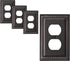 DEWENWILS 4-Pack Metal Wall Plates, Electrical Outlet Cover Plates, Aged Bronze for Home Decor...