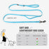 Small Dog Dog Leash with Electroplated Black Hardware, Lightweight Dog Leash with Traffic Handle, 10FT Waterproof Blue Dog Leash Coated with Durab...