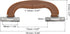 uxcell Luggage Handles, 3Pcs 151mm/5.94inch Plastic Pull Handle Suitcase Case Replacement Handles with Screws for Case Suitcase Toolbox, Brown...
