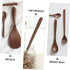 Black Walnut Cutlery Set Flatware Kitchen Tool Wood Scoop Wooden Rice Spoon Honey Spoon Black Walnut Spoon Kitchen Cooking Scoop Cooking Utensils ...