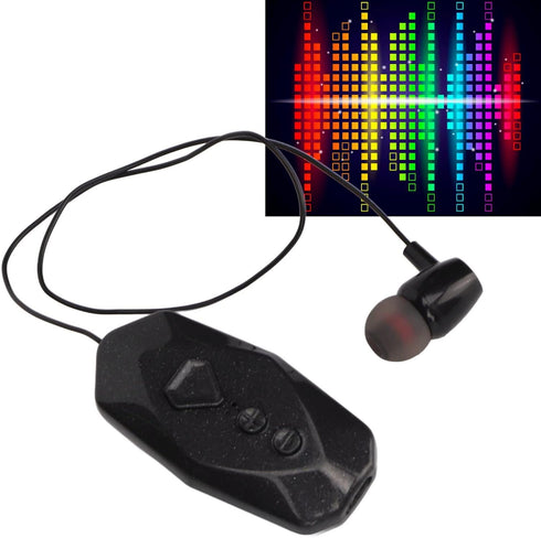 Jectse Retractable Headphones, Collar Clip Earpiece HiFi Stereo Business Headphones with Power Display, Single Headphone for Office Trucker Driver...