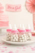 Baby Shower Favor - 36 Pack Pink Mini Milk Bottle Party Favor Gift Bag Boxes 1.5" x 3.5" - Baby Shower Candy Jar....