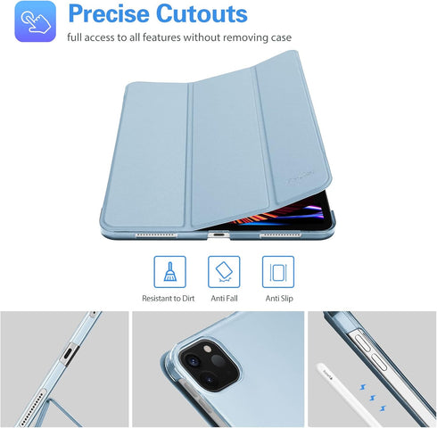 ProCase Cover for iPad Pro 11 Inch Case 2022/2021/2020/2018, Slim Stand Hard Back Shell Smart Cover for iPad Pro 11 Inch 4th Gen 2022 / 3rd Gen 20...