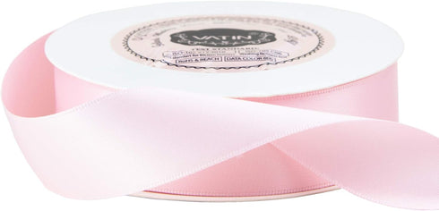 VATIN Satin Ribbon, 1" Width X Continuous 25 Yards Light Pink Double Faced Polyester Fabric Ribbon for Crafts, Gift Wrapping, Wedding, Christmas, ...