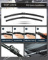 Replacement for Subaru Crosstrek 2018-2022, Impreza 2017-2021 Silent Wipers -FAPIUO Front and Rear Windshield Wipers 26"/16"+12" Full Blade Set (3...