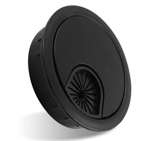 2 Inch Metal Desk Grommet Black Wire Cable Hole Cover for Wire Organizing, Desk Table Grommet for Office and Home...