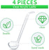 4 pieces 1 oz ladle clear small gravy ladle long handle Acrylic 7.9 Inch Perfect for Serving Dressings,punch bowl, Sauces and Toppings (1oz, small...