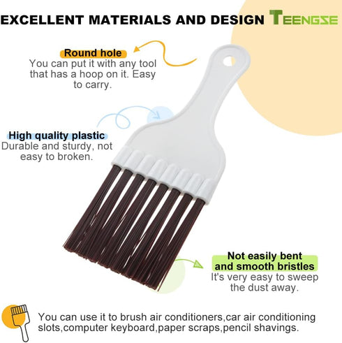 3PCS Steel Air Conditioner Fin Comb, 3 PCS Air Condenser Evaporator Cleaning Brush, Coil Whisk Brush, Improving Air Conditioning Operation and Enj...