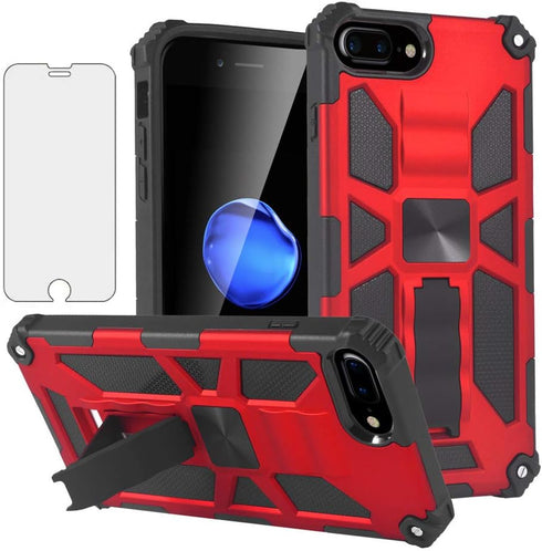 Asuwish Phone Case for iPhone 6plus 6splus 7plus 8plus i 6/6s/7/8 Plus with Tempered Glass Screen Protector Cover and Cell Kickstand iPhone6splus ...