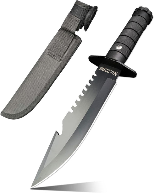 DOOM BLADE 11.1 inches Fixed blade Knife with Nylon Sheath, Survival Knife,Bowie Knives,Hunting tactical knife,Multifunction,For Outdoor, Hunting,...
