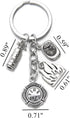 PHAETON 20PCS Fire Extinguisher Hat Keychain Fire Fighter Gift Firefighter Keychain Safety Helmet Pendant Keychain Car Ornament Keychain Pendant F...