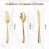 60PCS Gold Plastic Silverware, Gold Disposable Utensils, Heavy Duty Cutlery Set of 30 Gold Forks, 15 Gold Spoons, 15 Gold Knives for Parties, Wedd...