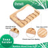 3 Pack Bamboo Soap Dish, Bar Soap Holder with Self Draining Tray, Natural Waterfall Drain Soap Saver, Used for Bathroom, Kitchen...