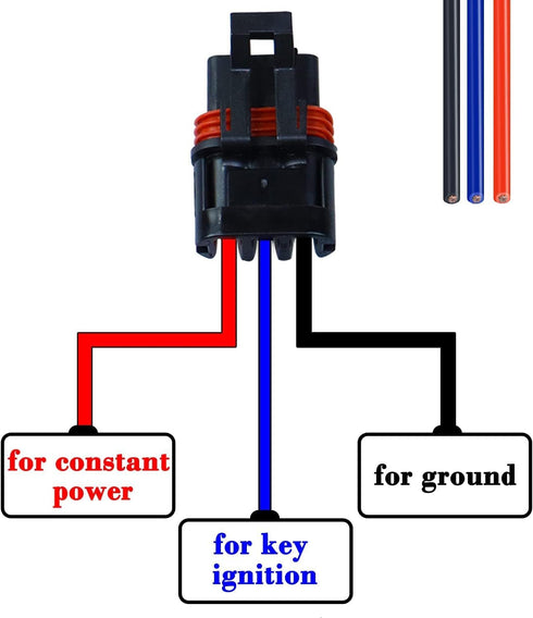Pulse Plug Connector Pulse Bar Connectors Replacement for Polaris 2018 2019 2020 2021 Ranger XP 1000 RZR RS1 Pro General 1000 14 Ga Wire Accessory...