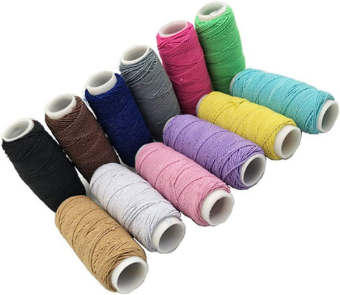FQTANJU 12 Pcs Round Shirring Elastic Craft cord......
