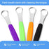 4 Pcs Tongue Scraper Cleaner Adults and Kids Stainless Steel Tongue Brush Metal Tongue Scraper Reduce Bad Breath with Travel Cases for Men Women O...