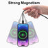 Magnetic Charging Cable 3A Fast Charging(3 Pack,3.3/6.6/6.6ft) 3 in 1 Magnetic Phone Charger with LED Light, Nylon Braided, for Lightning/USB-C/Mi...