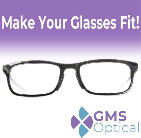 GMS Optical 1.3mm Ultra-Thin / 18mm Long Length - Anti-Slip Adhesive Contoured Silicone Eyeglass Nose Pads with Sticky Backing for Glasses, Sungla...