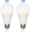 GREENIC Radar Motion Sensor Light Bulbs, 3000K Warm White 15W (100W Equivalent) E26 A21 Upgraded Motion Activated Dusk to Dawn LED Bulbs for Outdo...