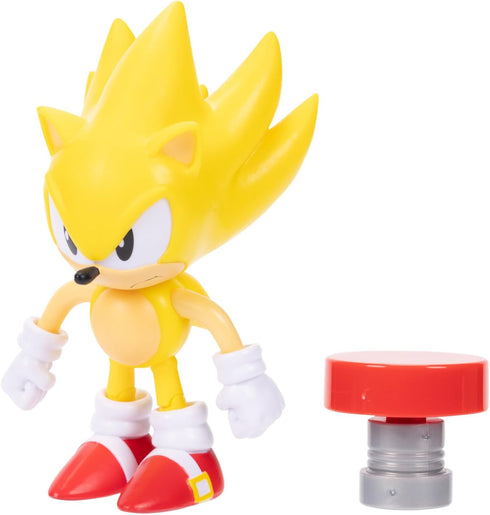 Sonic the Hedgehog 4-inch Super Sonic Action Figure with Red Spring Accessory. Ages 3+ (Officially licensed by Sega)...