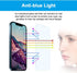 GLASS-M Anti-Blue Light Screen Protector for iPhone 12 Pro Max, Eye Protection 9H Tempered Glass Film, Full Coverage Blue Light Blocking Screen Co...