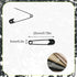 500 Pieces Safety Pins 20mm Small Sewing Pins Metal Mini Safety Pins for Home Office Art Craft Jewelry Making (XBZ/Black)...