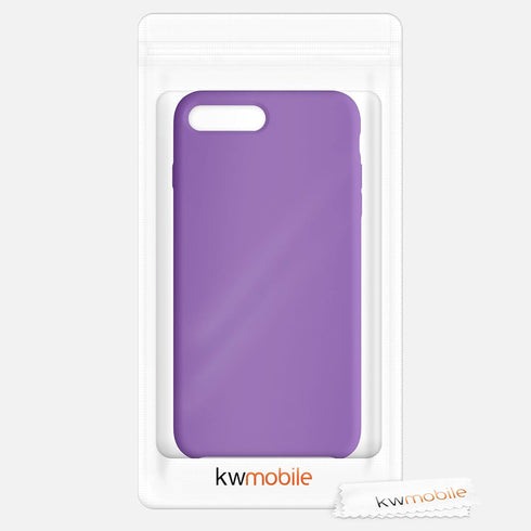 kwmobile Case Compatible with Apple iPhone 7 Plus/iPhone 8 Plus Case - TPU Silicone Phone Cover with Soft Finish - Orchid Purple...