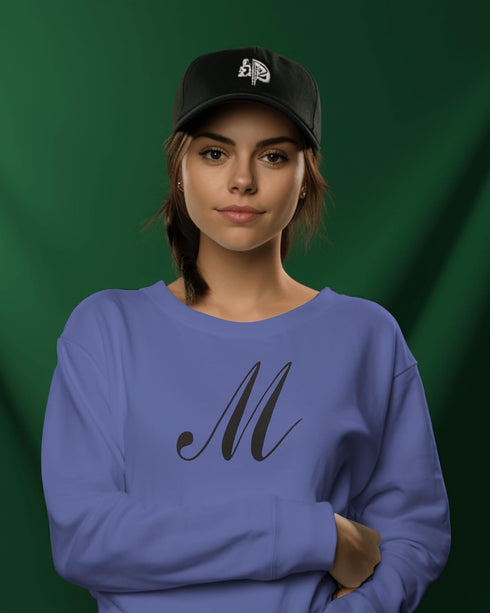 Reusable Large Script Cursive Letter "M" Stencil 11" x 8.5" - Custom, Elegant Design for Personalized Crafts...