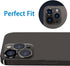 Compatible with iPhone 12 Pro Max Camera Lens Protector, Anti-Scratch 9H Tempered Glass Metal Camera Screen Protector Shockproof Cover for 12 Max ...