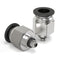 TAILONZ PNEUMATIC Male Straight 3/16 Inch Tube OD x 10-32 Inch UNF Thread Push to Connect Fittings PC-3/16-U10 (Pack of 2)...