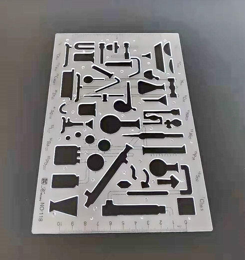 Organic Chemistry Stencil Drawing Template...
