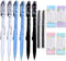 Clear Flower Top Style 0.7mm Mechanical Pencils Set, 6pcs Mechanical Pencils and 80pcs 0.7mm Refill and 4pcs Eraser for School Writing, Drafting G...