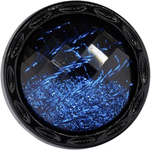 20 pcs Beveled Cut Glass Shiny Blue Sewing Shank Buttons for Coats -25mm -1"...