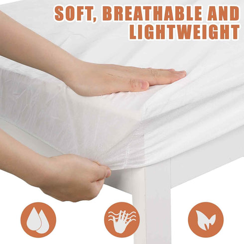 Disposable Massage Table Cover Fitted Massage Table Sheets 35" W x 75" L x 4" D Breathable Non Woven Fabric Massage Table Protective Cover Spa Bed...