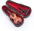 Dselvgvu Wooden Miniature Violin with StandBow and Case Mini Musical Instrument Miniature Dollhouse Model Ornament Home Decoration 393x156x062...