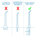 Flosser Replacement Tips for Waterpik Water Flosser, Reach Flosser Refill Heads Replacement Heads for Waterpik, Compatible with Waterpik Oral Irri...