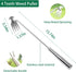 3 Pack Weed Puller Tool, Grandpas Weeder Tool, Manual Stainless Steel Weeding Tool, L-Shape Crack Sickle and 4 Teeth Weeder Tool with Gloves for L...