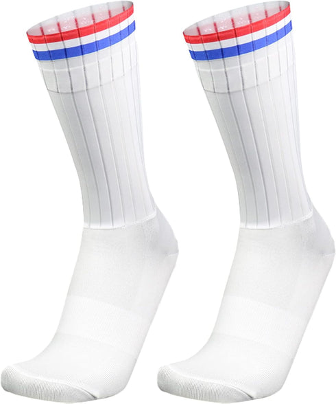 Socks For Men Anti-Slip Silicone Aero White Line Cycling Sports Running Socks...