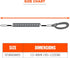 Coiled Lanyard with Buckle End, No Snag Design, Easily Attaches to Hard Hat, Tools, or Small Valuables, Weight Capacity 2lbs, Ergodyne Squids 3157...