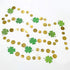 Cheerland Green Shamrock Garland St Patricks Day Decorations 4 Leaf Clover Glitter St Paddy's Day Garland Hanging Streamers for St. Patrick's Day ...