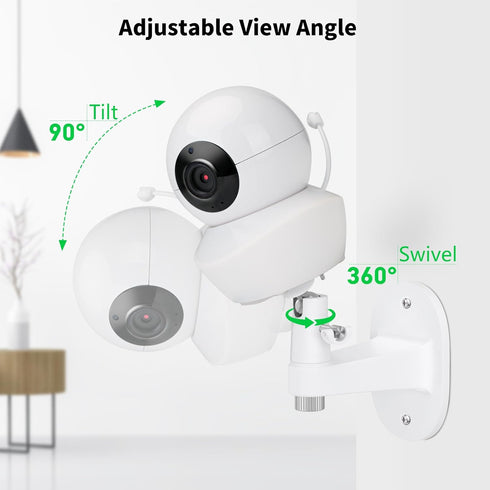 Baby Camera Wall Mount Compatible with Babysense V43/HDS2/V24R Video Baby Camera, Adjustable Baby Monitor Holder, Perfect View Angle and Easy Inst...