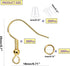 St. Kunkka 600 Pcs Hypoallergenic Earring Hooks Set - Gold Earring Making Kit with Backs & Jump Rings for Jewelry Making...