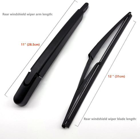 Replacement for Nissan Rogue 2008-2013 / Nissan Qashqai 2008-2013 / Nissan Juke 2011-2016 Rear Windshield Wiper Arm Wiper Blade, Rear Window Wiper...