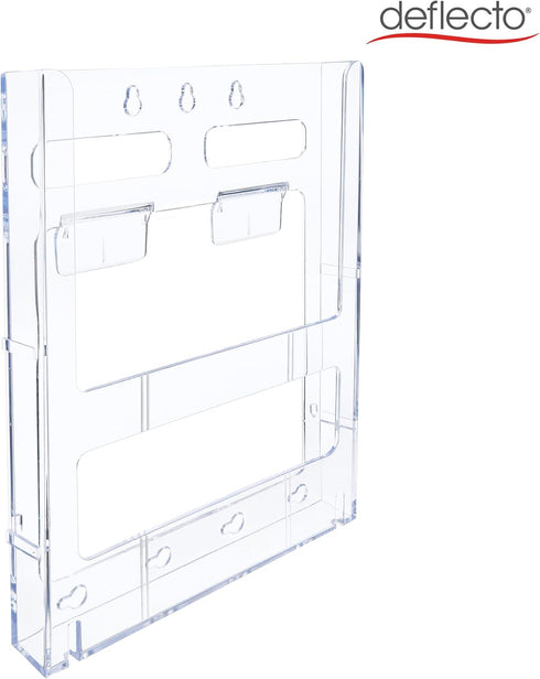 Deflecto Lit Loc Interlocking Magazine Holder, Clear, 11-1/4" x 9” x 1-1/4" (772001)...