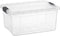 Superio Clear Plastic Storage Bin with Lid, 11 Qt, Non-Toxic, BPA Free, Odor Free, Organizer Storage Box, Stackable Plastic Tote for Home, Garage,...