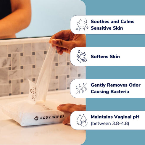 Royal Intimate Cleansing Feminine Wipes for Vaginal Hygiene, Personal Cleansing, Period Care, Sensitive Skin & Odor Removal - Unscented, pH Balanc...