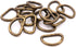 BIKICOCO Metal D-Rings Buckle, 1/2 Inch Non-Welded for Webbing Sewing DIY - Bronze - Pack of 150...