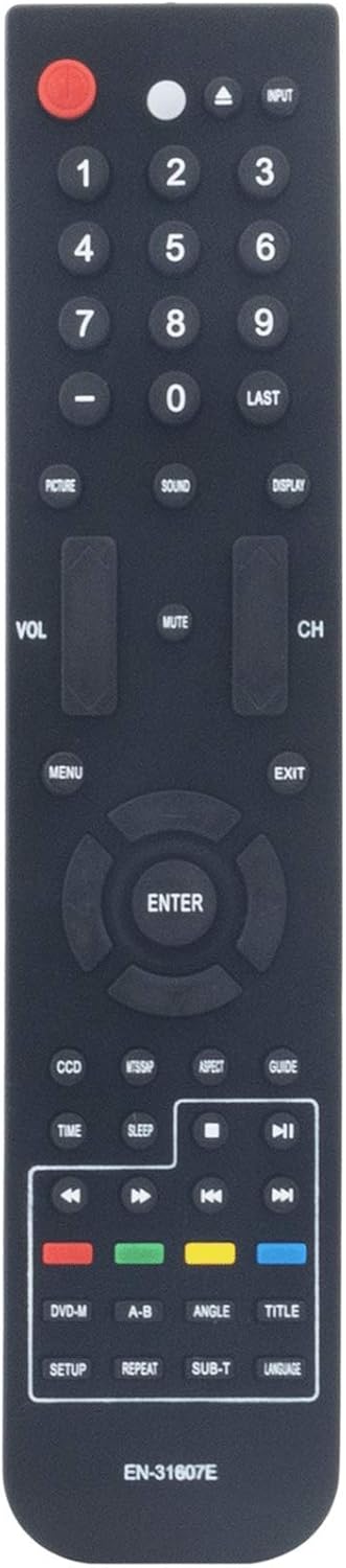 EN-31607E Replacement Remote Control fit for Element TV 40LE45S ELCHS192 ELCHS262 ELCHS322 ELCHW261 ELCHW421 ELCHW321 EN31607E...